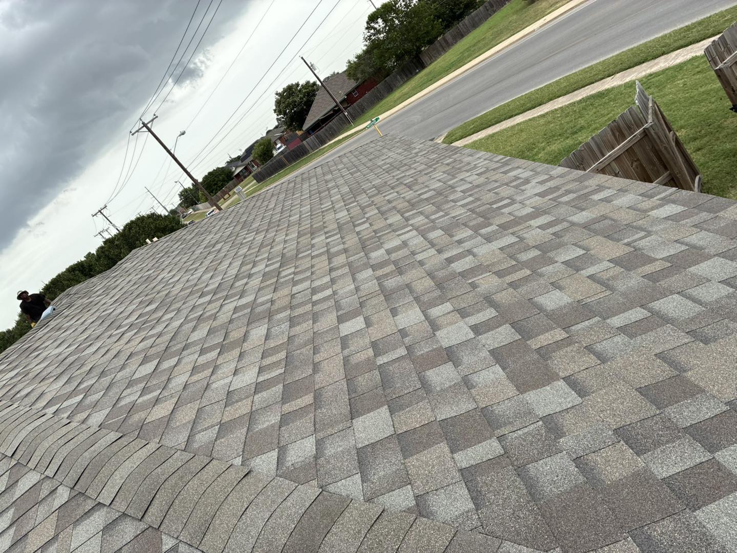 Completed roofing project