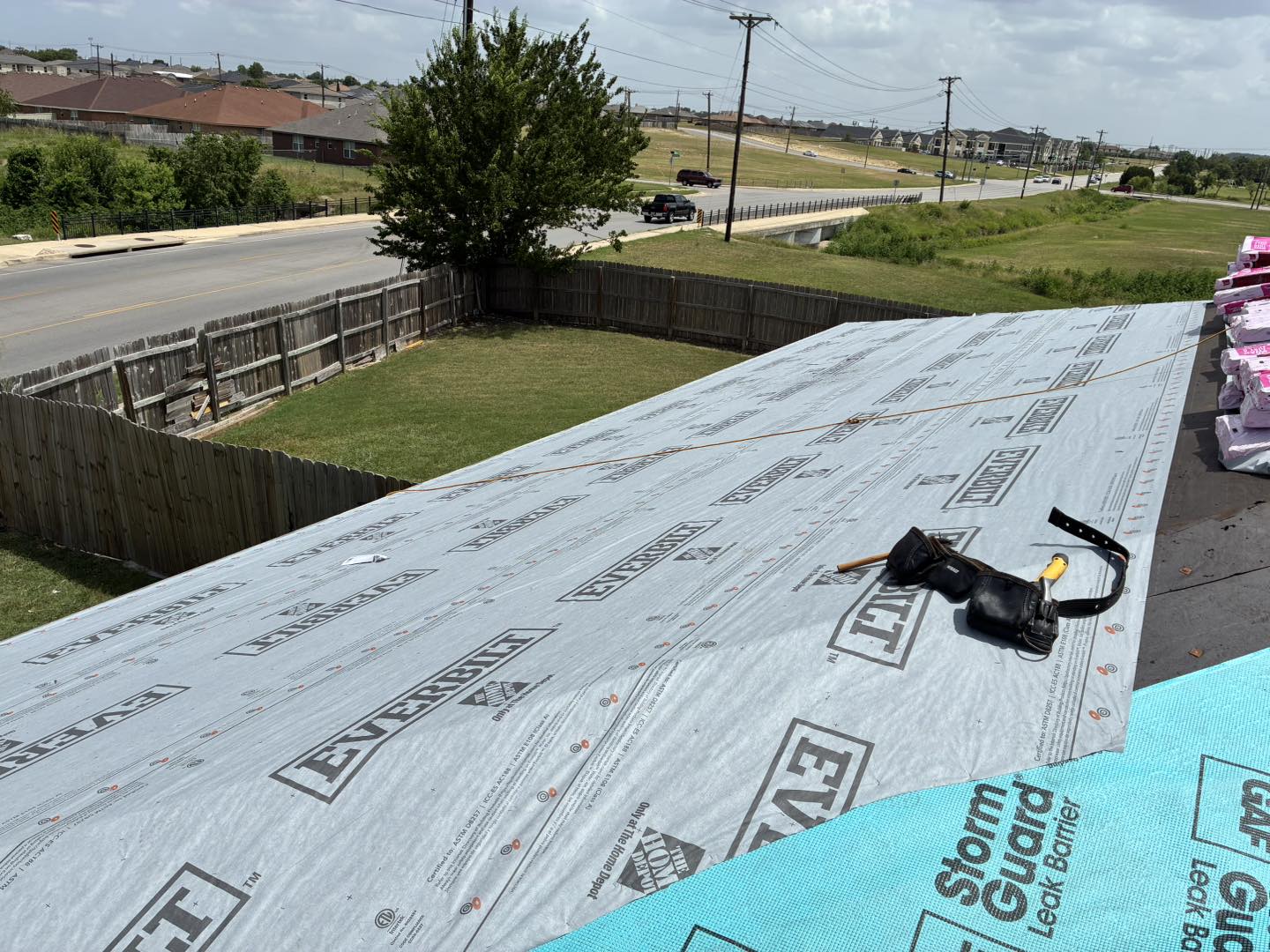 Completed roofing project