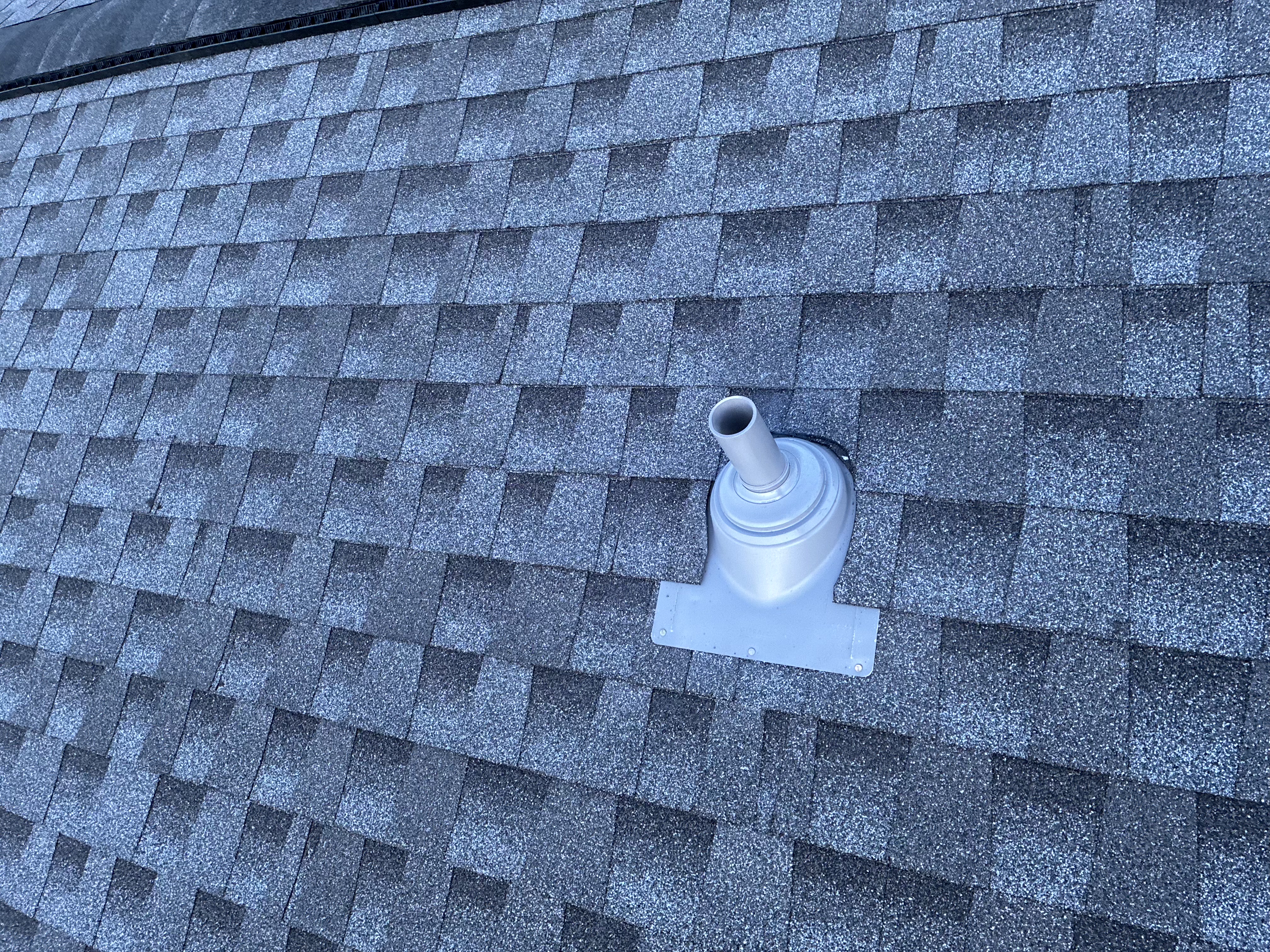 Completed roofing project